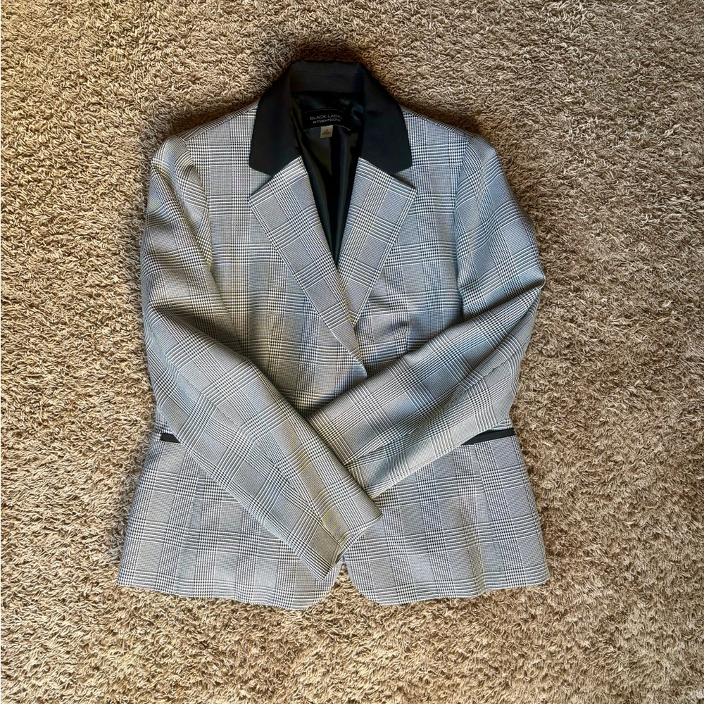 Black Label Gray and Black Blazer